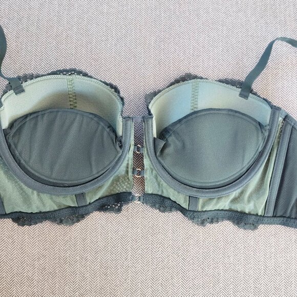 Lace Bra  Size 38D Green - Picture 2 of 10